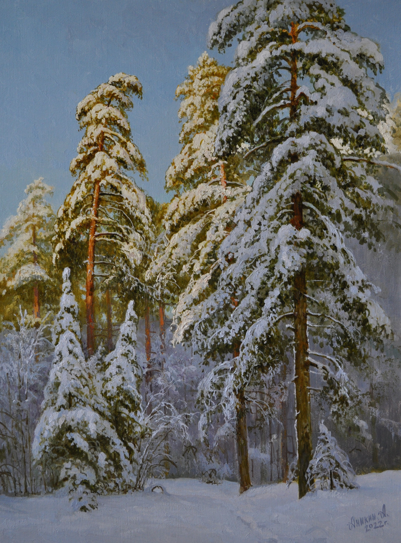 Картина Сияет светлая зима