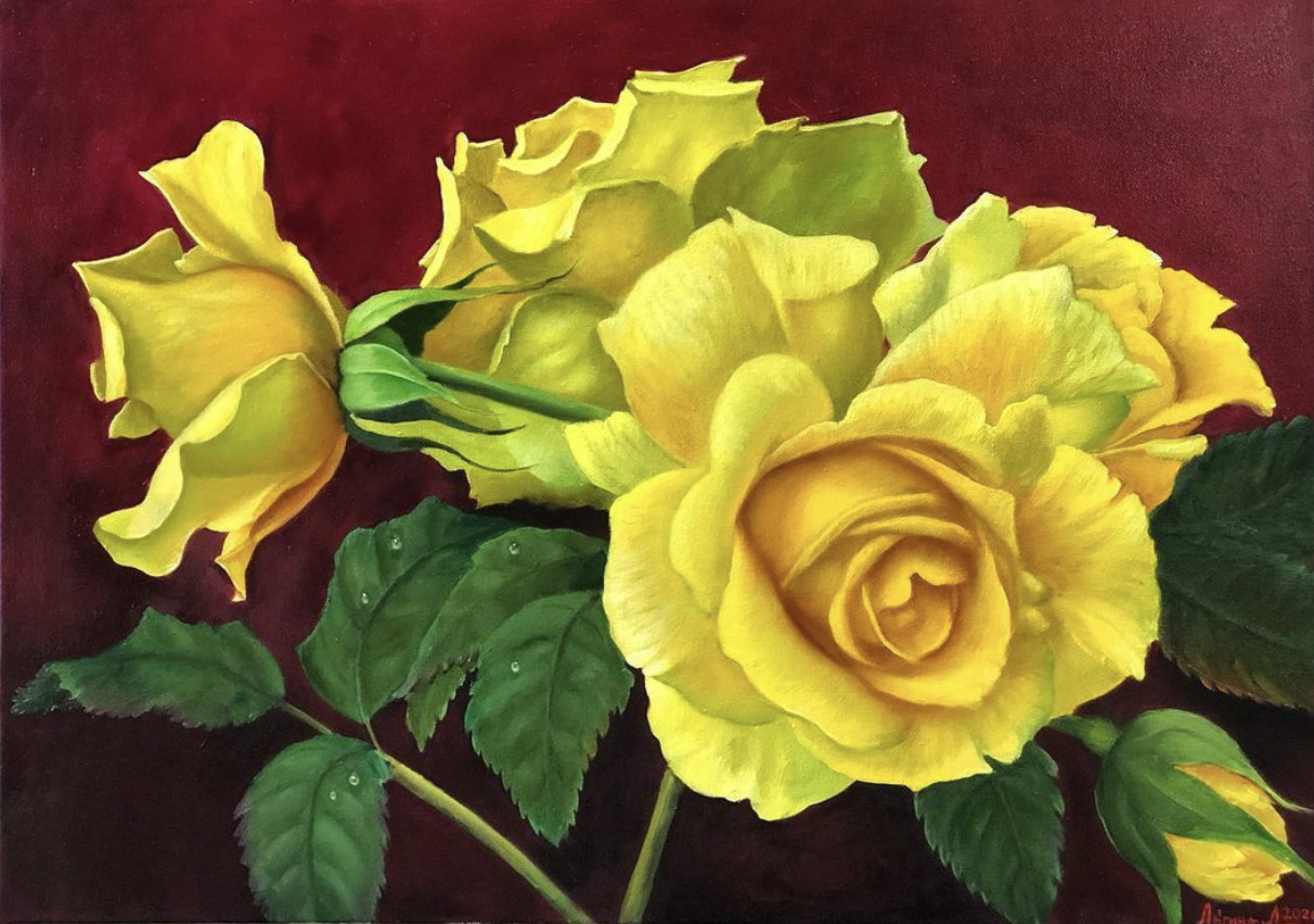 Картина Желтые розы