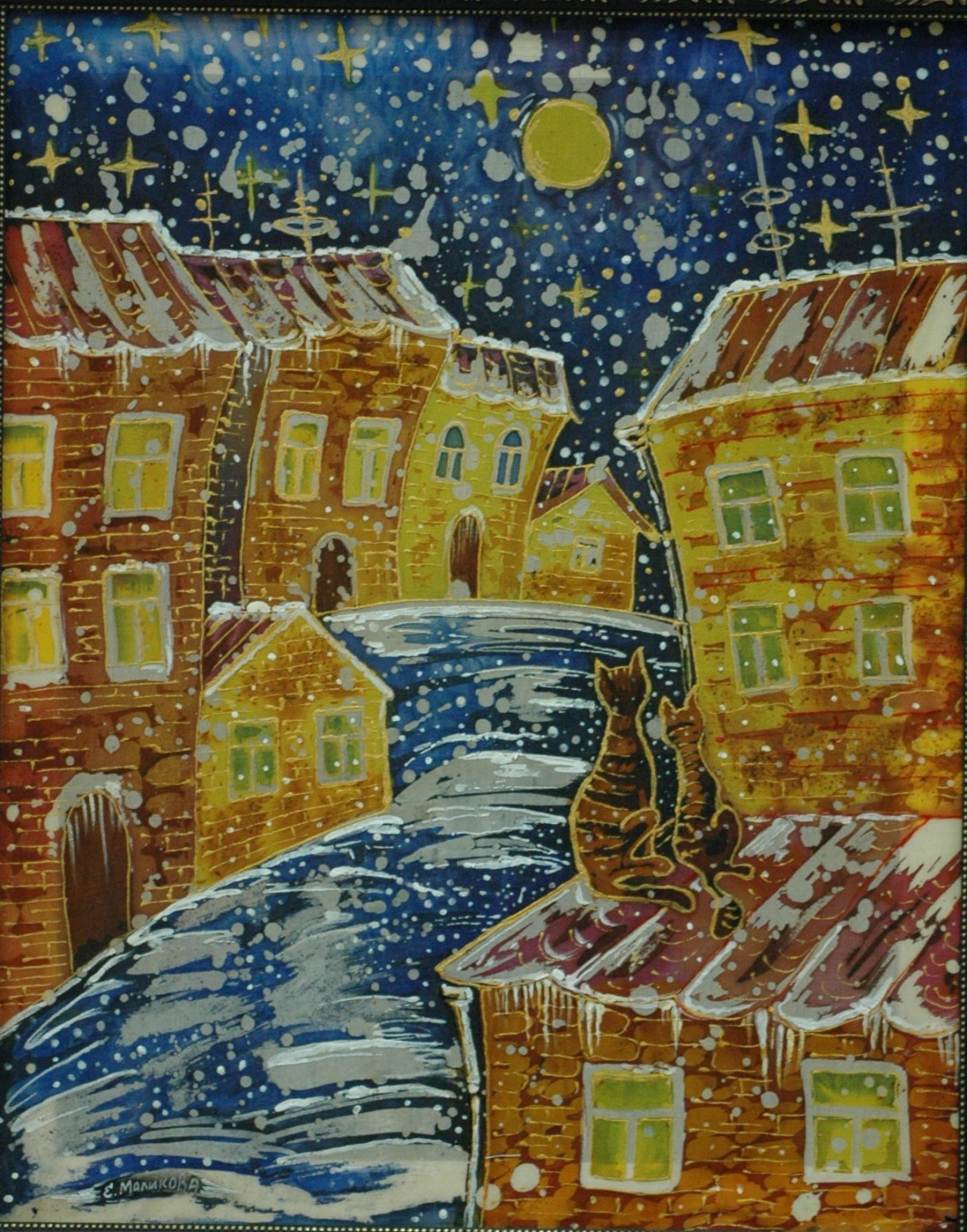 Картина Зимний вечер