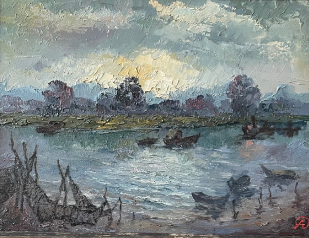 Картина "На реке"
