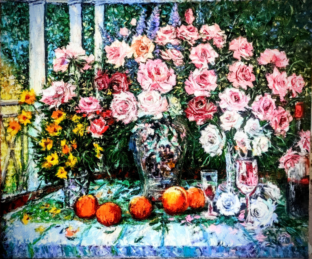 Картина Цветы на террасе