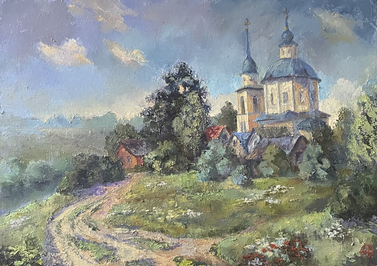 Картина «Сельские церкви России»