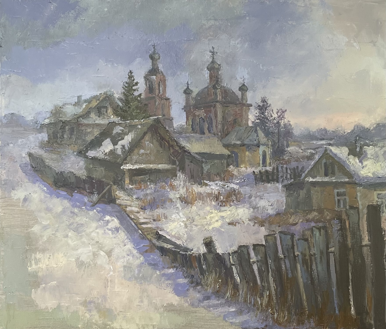 Картина «Сельские церкви России»