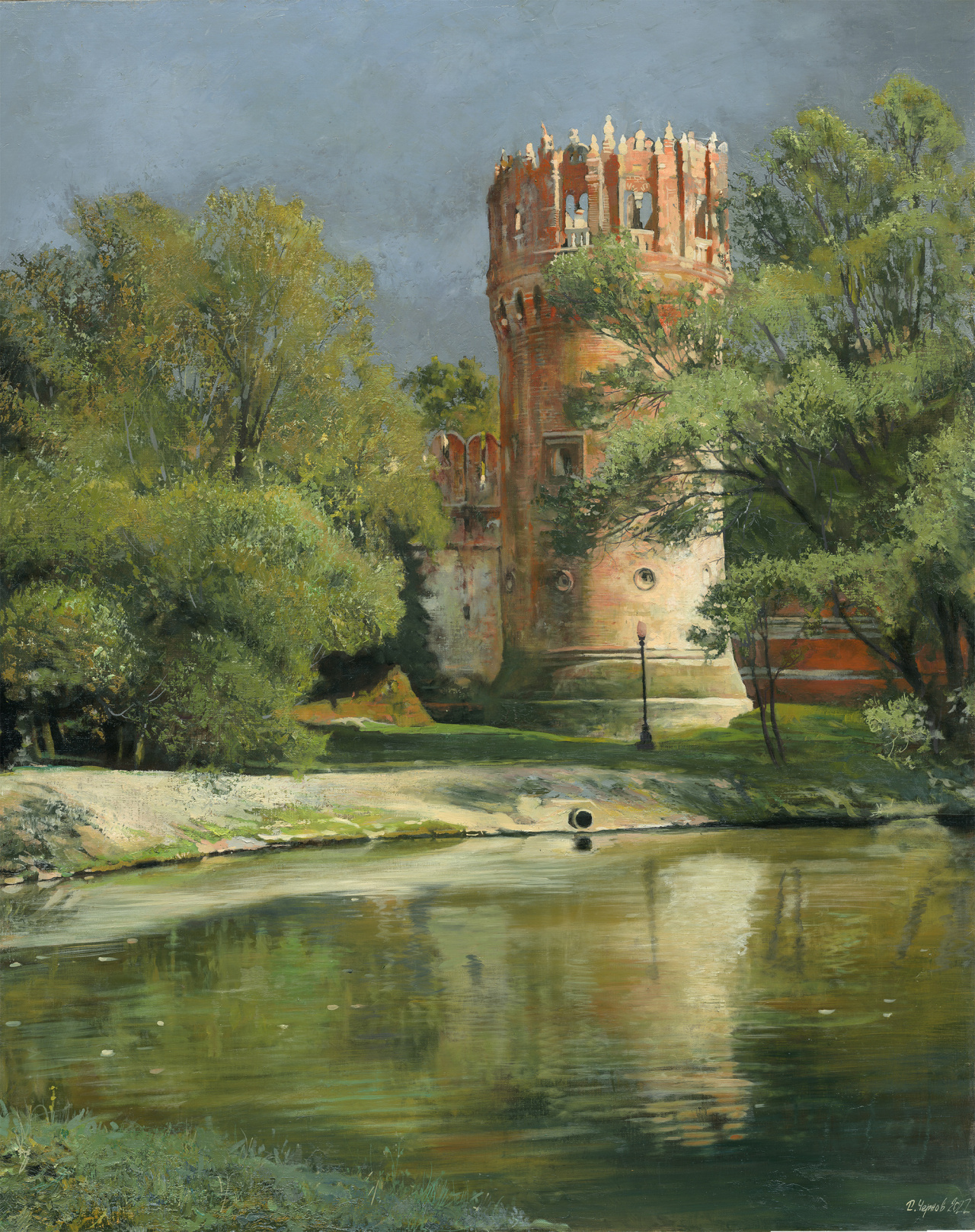Картина Башня Новодевичьего монастыря Перед Грозой 